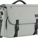 MATEIN School Bag, Bookbag for Teen, College Student Gifts, Mens Briefcase 15.6 inch Laptop Messenger Bag for men, Large Crossbody Satchel Computer Work Office Case with Shoulder Strap, Grey