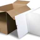Robin II EPS Foam Ice Chest (Outside Dimensions: 24.5x14.5x15.75) with Shipping Box - 1 Pack. Protective, Thermal, Insulated, Biodegradable, Recyclable, Shipping/Storage, White, 208-001/002