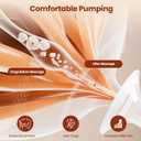 NCVI Portable Electric Breast Pump with 4400mAh Rechargeable Battery, Hospital-Grade Suction, Quiet Design for Home, Work & On-the-Go, 8132, Fits 17-24mm