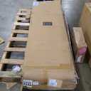 YITAHOME Farmhouse Bed Frame King Size, 49.14" Tall Storage Headboard, Led Light & Charging Station, Sliding Barn Door, Wooden Platform Bed Frame, Metal Slats Support, No Box Spring Needed, Oak