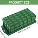 Hahood 32 Packs Floral Foam Cage Rectangle Flower Cage Holders with Floral Foam Flower Arrangement Supplies for Fresh Flowers, Home Wedding Decorations, 11.8 x 4.3 x 3.1 Inches