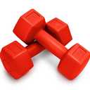 RBX 6LB Pair Hex Dumbbell Set, 3LB Each, Durable Weights with Easy-Grip Coating, Hex Design to Prevent Rolling, Compact and Portable Workout Set for Strength Training, Cardio, and Upper Body Workouts