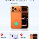 for iPhone 17 Pro Case for Women Girls,Compatible with MagSafe,Camera Control,Full Camera Protection, Cute Wave Magnetic Phone Case for iPhone 17 Pro,Stone