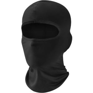 Fuinloth Balaclava Ski Mask, Motorcycle UV Protector Scarf, Summer Cooling Neck Gaiter for Men/Women (Black)