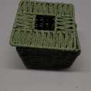 Sage Green Tissue Box Cover, Paper Rope Hand Woven Square Tissue Box Holder for Home Decor, Bathroom Countertop, Office, Bedside Table