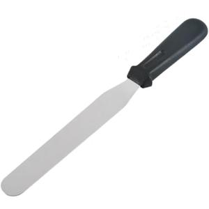 Kitchen Spatulas Set, Silicone and Stainless Steel (Straight, 10-Inch Blade) (8-Inch Blade)