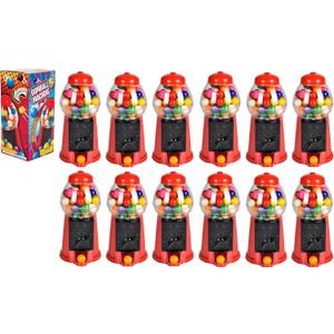 6.5" Bubble Gum Gumball Machine (12 Pack)
