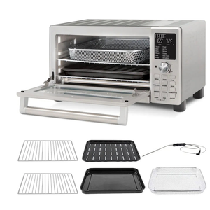 Nuwave Bravo XL Air Fryer Toaster Smart Oven, 12-in-1 Countertop Grill/Griddle Combo, 30-Qt XL Capacity, 50F-500F adjustable in precise 5F increments, Integrated Smart Thermometer, Linear T Technology Nuwave Bravo XL Air Fryer Toaster Smart Oven, 12-in-1 Countertop Grill/Griddle Combo, 30-Qt XL Capacity, 50F-500F adjustable in precise 5F increments, Integrated Smart Thermometer, Linear T Technology