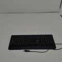 Gaming Computer Keyboard with Large Print Keys, 104 Keys All-Metal Panel, Rainbow LED Backlit, Wrist Rest, Multimedia, Anti-Ghosting, Waterproof Light Up Wired Keyboard for PC Mac Gamer
