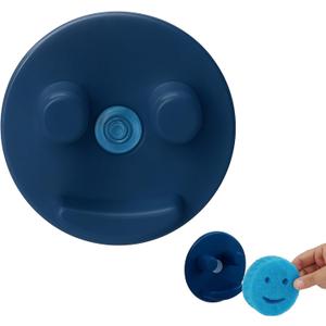 2 x NESTINDECOR Sponge Holder For Daddy Smiley Sponges,Sponge Caddy with Suction Cups,Sink Sponge Holder FOR Daddy and Mommy,Kitchen Sink Organizer,Navy Blue