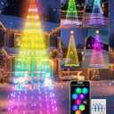 9ft Smart Lighted Christmas Cone Tree Outdoor, 16 Mil Color Changing, APP & Remote Control, Music Sync, Timer, Group Control, RGB Led Christmas Decorations for Indoor Outdoor