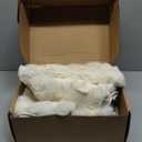 Amazon Basics Indoor Area Rug, 3D Bubble Washable Home Decor Carpet for Living Room, Bedroom, 4' W  6' L, Beige