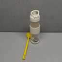 Glass Water Bottle for Protein Mixes 24 oz Protein Shaker Bottles with Whisk Ball Portable Leak Proof Shaker Blender for Fitness BPA Free (White)