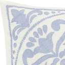 Laura Ashley Home - Throw Pillow with Envelope Closure, Elegant Home Decor for Bed or Sofa (Mila Blue, 18" x 18")
