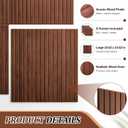 6 Pack Walnut Color Felt Bulletin Board, 70.86 x 47.24 in (23.25 Square Ft) Cork Board Alternative, Decorative Acoustic Panels, Acoustic Wall Panels, Sound Absorbing Wall Art, 23.62 x 23.62 inches