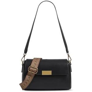 Entchin Premium Vegan Leather Shoulder Bag for Women,Detachable 2-Strap Crossbody Bag, Lady Handbag Purse