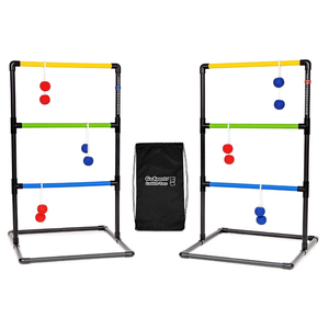 GoSports Ladder Toss Indoor & Outdoor Game Set with 6 Soft Rubber Bolo Balls and Travel Carrying Case - Choose Pro or Classic