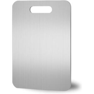 Titanium Cutting Board  100% Titanium & 304 Stainless Steel, Food-Grade, Scratch-Resistant, Rustproof, Easy to Clean, Lightweight & Durable for Kitchen | Vegetables (Silver | 15.4 * 11 Inch) Titanium Cutting Board  100% Titanium & 304 Stainless Steel, Food-Grade, Scratch-Resistant, Rustproof, Easy to Clean, Lightweight & Durable for Kitchen | Vegetables (Silver | 15.4 * 11 Inch)