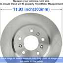 Front Brake Rotors and Pads Kit for 2006-2013 Chevrolet Impala, 2014-2016 Chevrolet Impala Limited, 2006-2007 Chevrolet Monte Carlo, 2006-2011 Buick Lucerne Front Disc Brake Rotors Ceramic Brake Pads