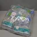 Evenflo Feeding Classic Clear Plastic Standard Neck Bottles for Baby, Infant and Newborn - Teal/Green/Blue, 8 Ounce (Pack of 12)