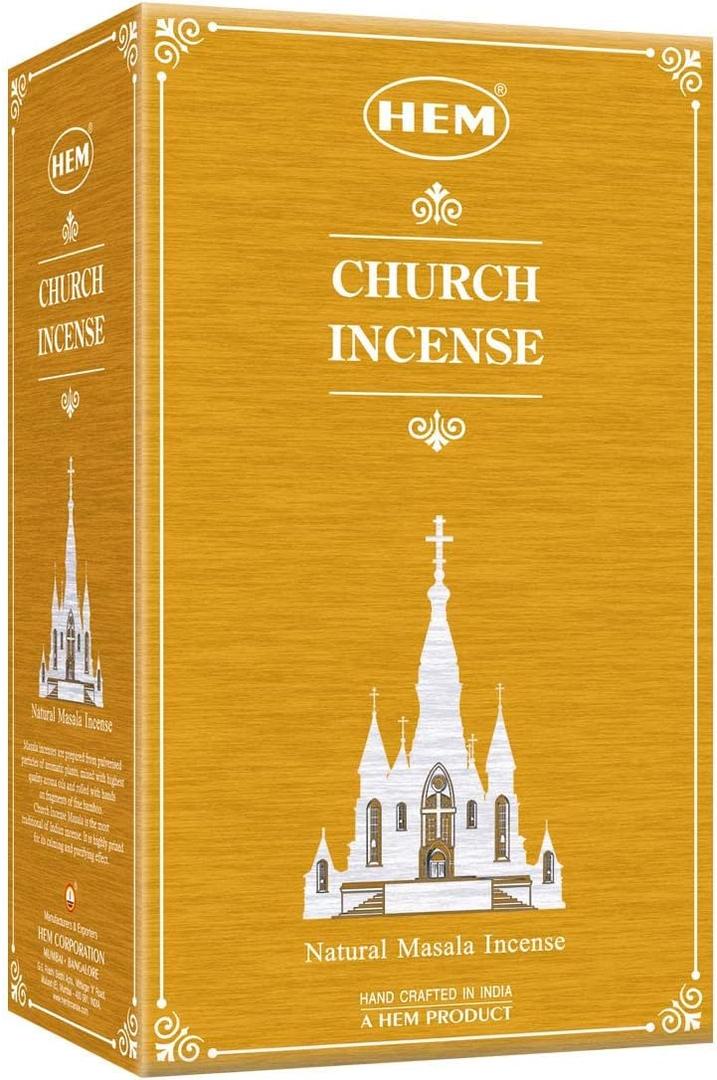 HEM Catholic Church Masala Incense Sticks Used for Orthodox (Pack of 12 180g) | Natural Fragrance for Aromatic Rooms | for Stress Relief & Relaxation 