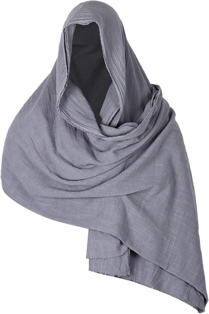 Hood Cloak,Scarf Men Shoulder Cowl Shemagh Tacticals Desert Head Neck Scarf Arab Wrap 90x51inches Medieval Hood Cloak