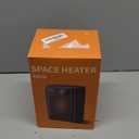 Lerat Electric Space Heater, Small Heater for Indoor Use, 1200W PTC Fast Heating Portable Heater, Overheat & Tip-Over Protection, Heating & Fan Modes for Bedroom, Office, Camping, Black