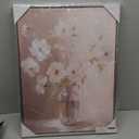 daktenn Silver Framed Canvas Wall Art Floral Picture Wall Decor for Bathroom Wall Art Bedroom Framed Artwork for Wall Decorations prints (Silver Framed, 18x24)