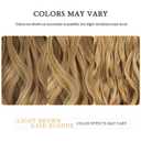 Fliace Clip in Hair Extensions, 6 PCS Natural & Soft Hair & Blends Well Hair Extensions, Lonng Wavy Hairpieces(24inch, 6pcs,Golden Blonde)