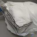 Premium Pillows Standard Size Set of 2, Fluffy and Supportive 7D Down Alternative Bed Pillow, Luxury Soft Hotel Quality Gusseted Pillow for Side Back Stomach Sleeper,Relief Neck Head and Shoulder Pain (White)