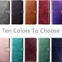 SUANPOT for Samsung Galaxy A25 5G Wallet case with RFID Blocking Credit Card Holder,Flip Book PU Leather Protective Cover Women Men for Samsung A25 Phone case Purple