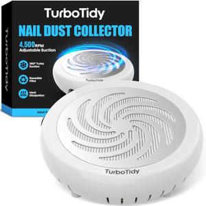 Nail Dust Collector, Nail Stuff with Adjustable Suction, Reusable Filter Nail Vacuum Machine for Acrylic Nails, Gel Nails, Nail Supplies, and Home Salon