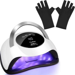 Easkep UV Nail Lamp Kit - 120W UV Light for Gel Nails, Professional for Home and Salon (Black)
