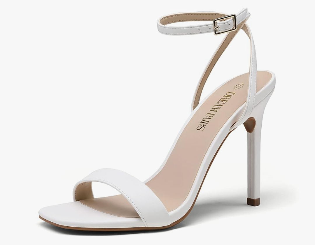 DREAM PAIRS Women’s High Stilettos Open Square Toe Ankle Strap Heels Sexy Comfort Strappy Dress Shoes Wedding Bridal Pumps Sandals
, size -7.5