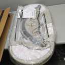 Baby Travel Bassinet Portable Bassinet with 2 in 1 Canopy for Newborn - Light Grey