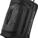 Samsonite Andante 2 Wheeled Duffel Bag 22-Inch Durable Rolling Luggage with Inline Skate Wheels, Push-Button Handle & Spacious Compartments Travel-Friendly and Lightweight - All Black