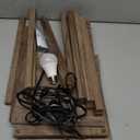 Floor Lamp with ShelvesWood Corner Floor Lamps for Living Room Tables with 3 CCT LED Bulb,Modern Display Bookshelf Nightstand Lamps,Column Standing Lamp for Bedroom Office Home Decor-Rustic Wood (10.2 "wide)