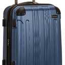 Rockland London Hardside Spinner Wheel Luggage, Blue, Carry-On 20-Inch
