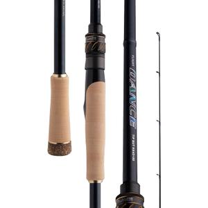 PURELURE Flight Dance Spinning Rod & Baitcaster Rod 7'4''-8'7'', TORAY 30T+40T Carbon Fiber Fishing Rods 2 Piece, Fuji Alconite/Fazlite Guides, Fuji Reel Seat, ML/M/MH/H Power, Shore Fishing for Bass,  Spin:【fd-s76mh】- Medium Heavy - Fast -2pcs