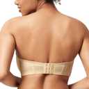HSIA Strapless Bras for Large Bust Women Convertible Bra for Heavy Breast Strapless Bra Supportive Underwire (Beige, 40D)