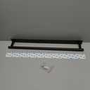 Self Adhesive Towel Bar, 16 Inch Round Towel Racks for Bathroom Wall Mounted SUS304 Stainless Steel Towel Hanger for Kitchen, No Drill or Screw-Mounted Towel Holder (Matte Black)