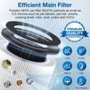 D10 Replacement Filter Compatible with Tailulu D10 Air Purifier, 3-in-1 HEPA D10 Replacement Filter, 2 Pack