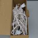 Minetom Snowflake Christmas String Lights with 6 Drops - 9ft 100 Mini Bulb Icicle Lights with Hooks, Plug-in Connectable Hanging Lights for Christmas Home Indoor Outdoor Wedding Holiday Dcor