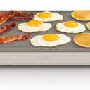 bella 10" x 20" Electric Griddle with EverGood Ceramic Nonstick Coating, Removable Temperature Probe, Dishwasher-Safe Drip Tray & Cool Touch Handles, Cook up to 10 Eggs, 1500 Watt, Oatmilk