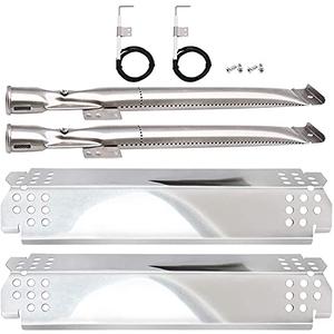 Adviace Grill Parts Kit Compatible with Nexgrill 720-0864M 720-0864 720-0830H Grills, 2 PCS Grill Flame Tamers & Igniters and Burners Replacement for Nexgrill Evolution 720-0864M, Nexgrill 720-0864