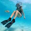 XUKER 3mm Neoprene Fin Socks for Swimming, Snorkeling, Surfing, Diving Blister Prevention All-Day Comfort Water Socks, L