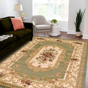 Unique Loom Versailles Collection Area Rug - Henry (9x12 Rectangle Green/Cream)