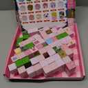 Magnetic Blocks - 100PCS Magnetic Building Block for Kids, Pink Princess Castle Magnet Cubes Sets, Princess Toys for Girls Ages 3 4 5 6 7 8-12 Holiday Christmas Birthday Gifts