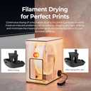 Official Creality Filament Drying Chamber Heater, Up to 70℃ Chamber Temperature Reduce Print Warping DIY for on Filament Sotrage Box, As Heater Install on 3D Printer or Use on Enclsoure Cover