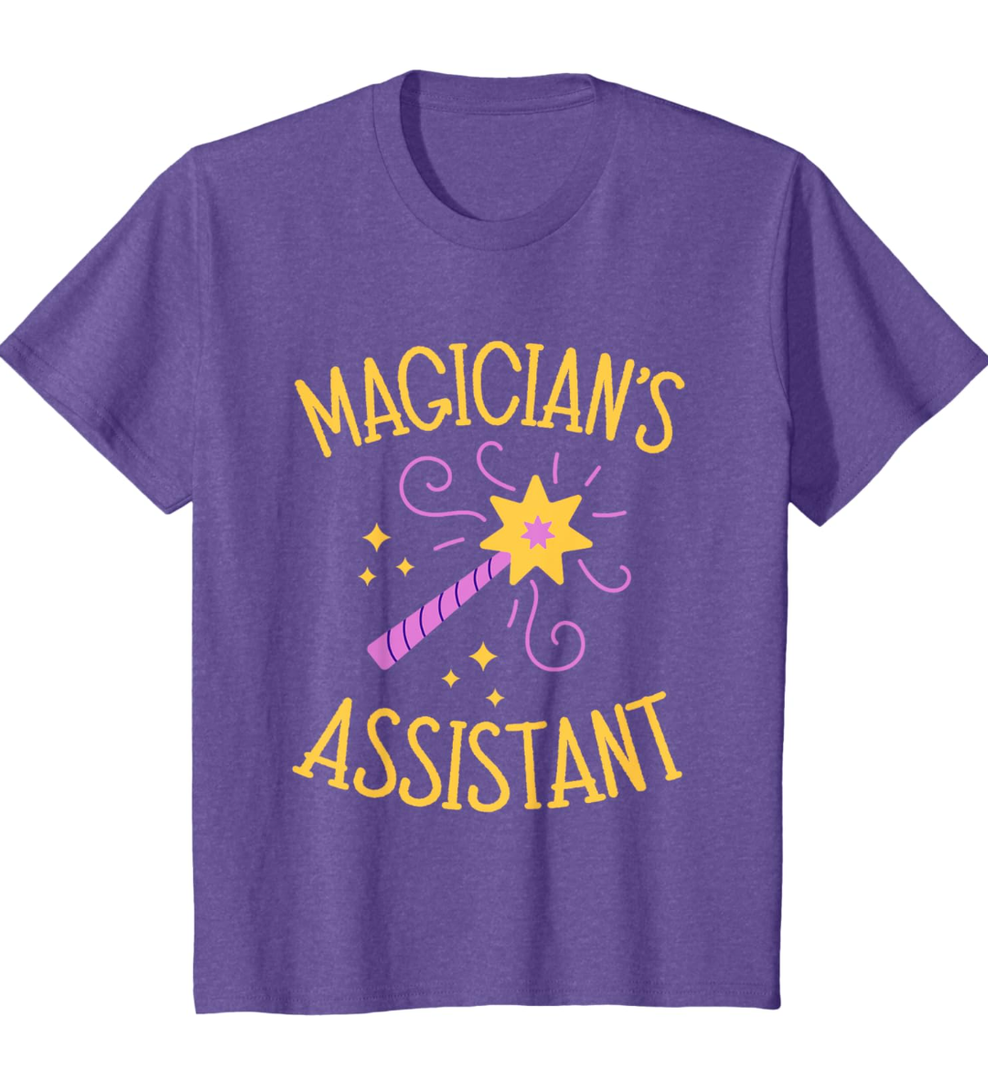 Magician Assistant Costume Kids Birthday Christmas T-Shirt, 6